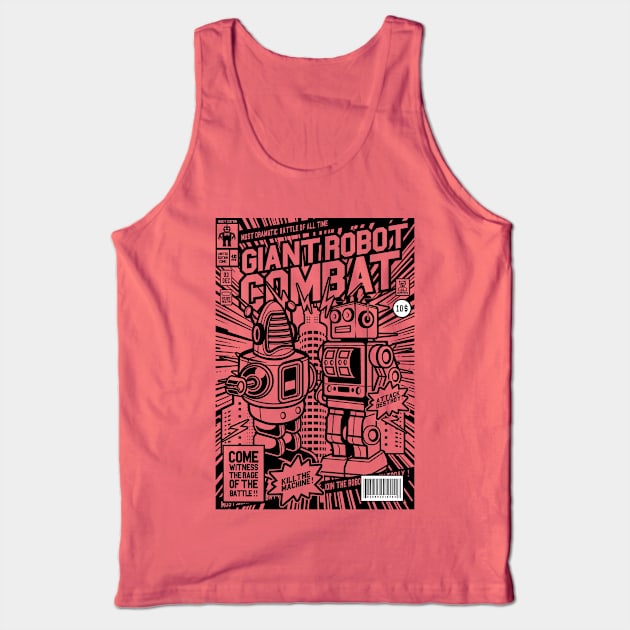 Giant Robot Combat Tank Top by TeeGo